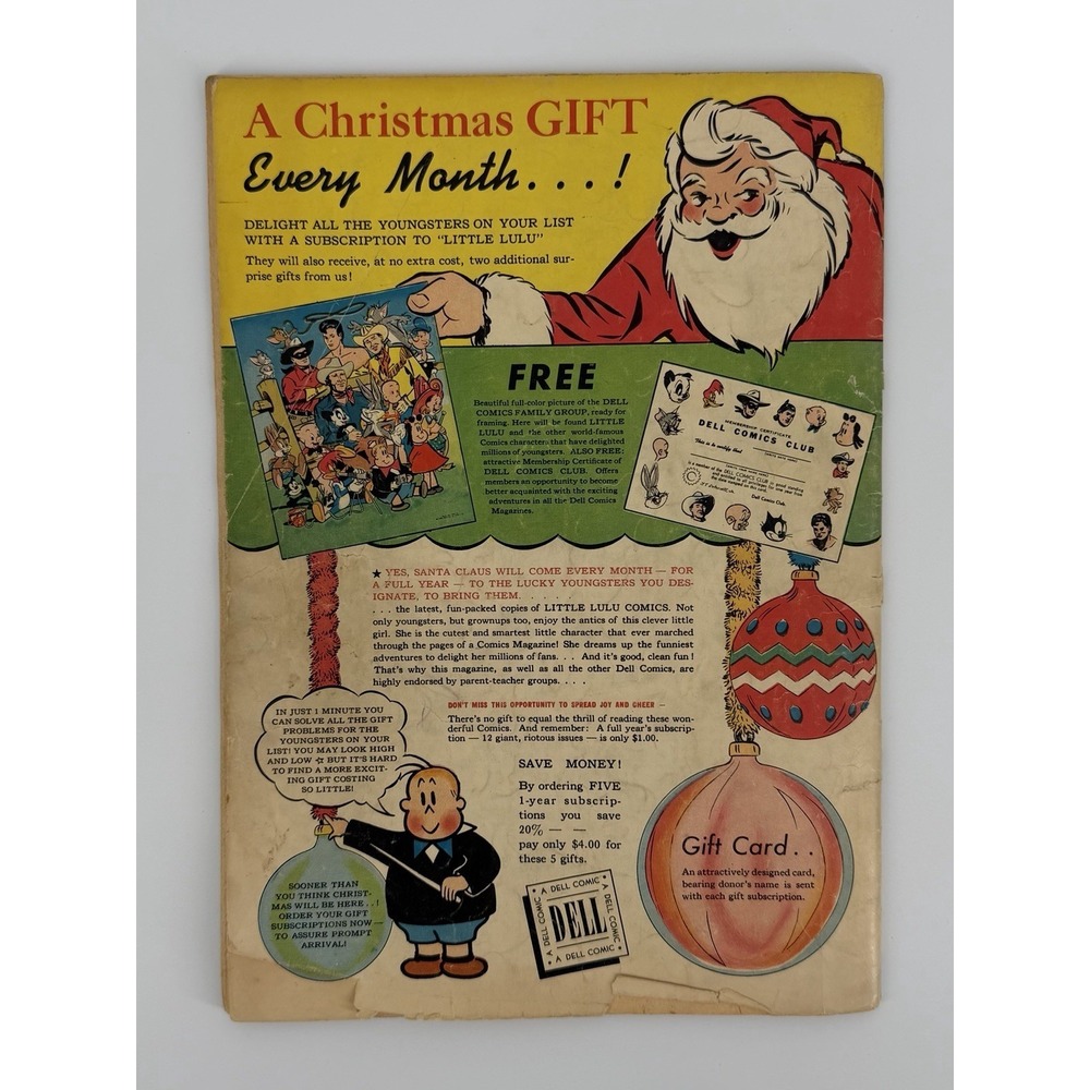 Dell Comics Marge's Little Lulu #31 1951 Golden Age Cry Baby Little Lulu Tubby - Picture 14 of 16